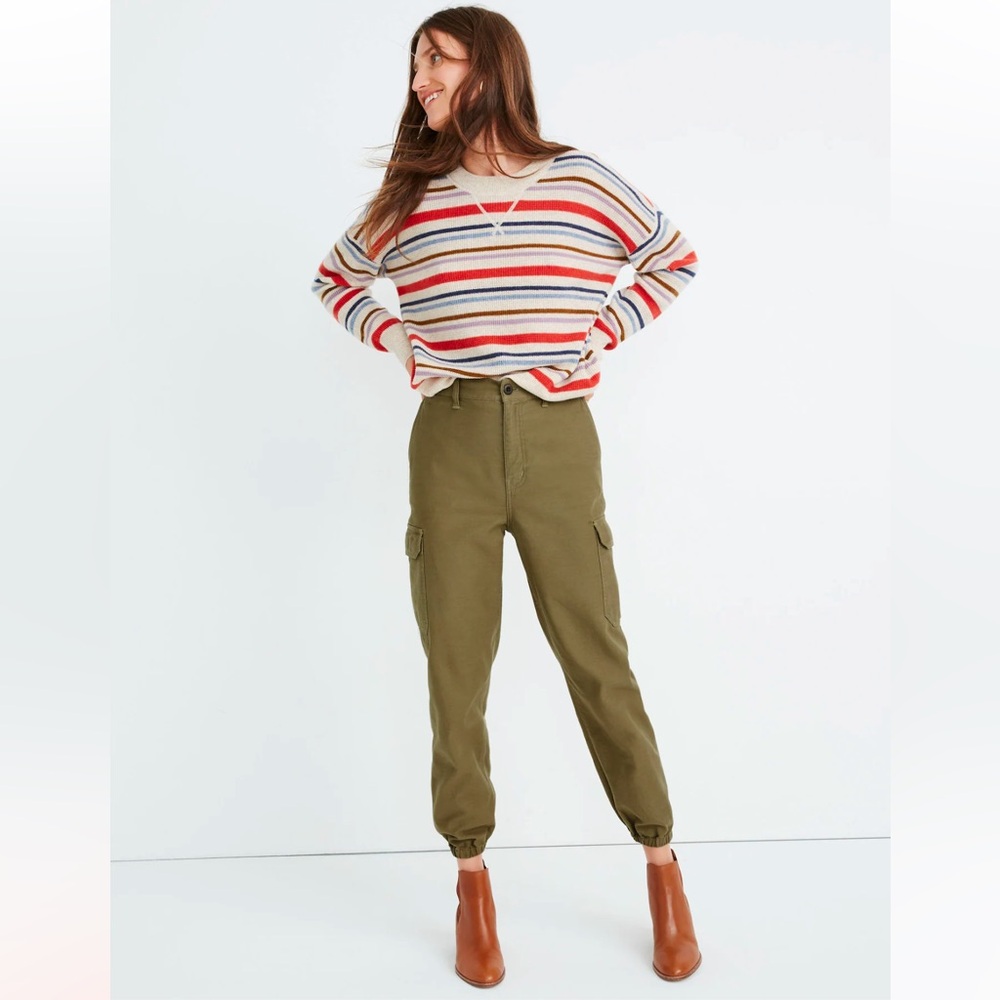 Madewell High-Rise Cargo Fatigue Pants